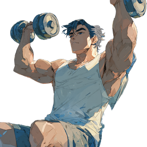 Anime Gym Training V4 Vinyl Car Decal Sticker – Waterproof & UV-Resistant 6.826666666666667"