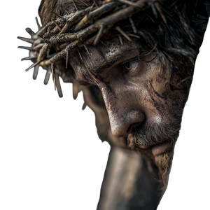Suffering Christ Crucifixion Vinyl Car Decal Sticker – Waterproof & UV-Resistant 3.4133333333333336"