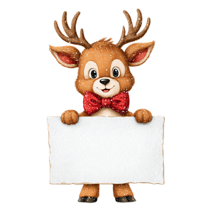 Cute Reindeer Cartoon Vinyl Car Decal Sticker – Waterproof & UV-Resistant 6.826666666666667"