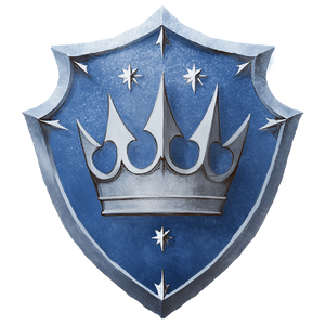 Fantasy Crown Crest Vinyl Car Decal Sticker – Waterproof & UV-Resistant 3.4133333333333336"