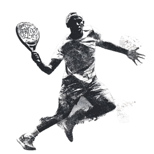 Padel Tennis Player Vinyl Car Decal Sticker – Waterproof & UV-Resistant 3.4133333333333336"