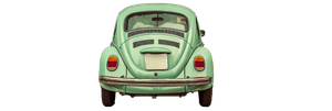Vintage Volkswagen Beetle Vinyl Car Decal Sticker – Waterproof & UV-Resistant 2.1333333333333333"