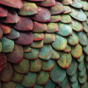 Dragon Scales Closeup Vinyl Car Decal Sticker – Waterproof & UV-Resistant 3.4133333333333336"