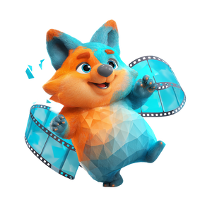 Fox Animator Mascot Vinyl Car Decal Sticker – Waterproof & UV-Resistant 3.4133333333333336"