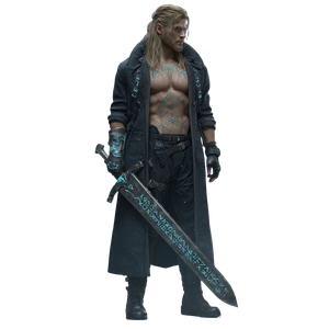 Nordic Warrior Portrait V6 Vinyl Car Decal Sticker – Waterproof & UV-Resistant 3.4133333333333336"