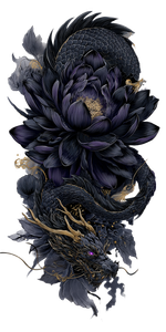 Dragon Lotus Tattoo V2 Vinyl Car Decal Sticker – Waterproof & UV-Resistant 10.2