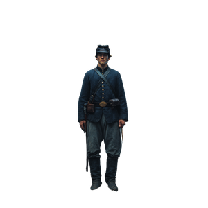 Civil War Soldier V6 Vinyl Car Decal Sticker – Waterproof & UV-Resistant 3.4133333333333336"
