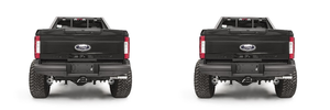 2x Fab Fours Black Steel Elite Bumper | Fits Ford F-350 Super Duty, F-250 Super Duty | One Piece Design, Matte Black Finish