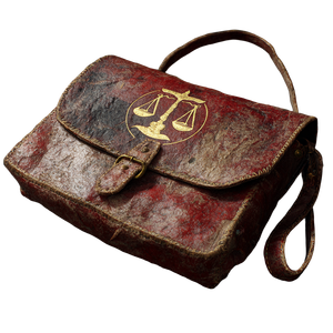 Medieval Leather Satchel Vinyl Car Decal Sticker – Waterproof & UV-Resistant 3.4133333333333336"