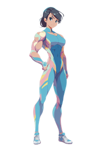 Muscular Anime Superhero Vinyl Car Decal Sticker – Waterproof & UV-Resistant 8.6