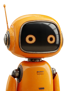 Friendly Robot Mascot V13 Vinyl Car Decal Sticker – Waterproof & UV-Resistant 8.213333333333333"