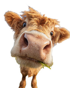 Fluffy Highland Calf V4 Vinyl Car Decal Sticker – Waterproof & UV-Resistant 8.0"