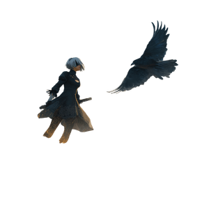 2B With Crow Vinyl Car Decal Sticker – Waterproof & UV-Resistant 3.4133333333333336"