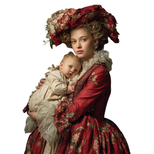 Noble Mother And Child V2 Vinyl Car Decal Sticker – Waterproof & UV-Resistant 3.4133333333333336"