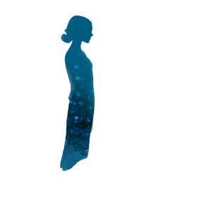 Nourished Human Silhouette Vinyl Car Decal Sticker – Waterproof & UV-Resistant 3.4133333333333336"