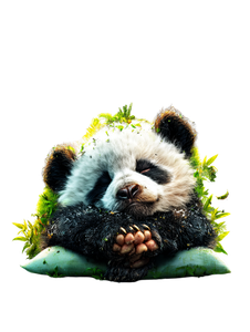 Sleepy Panda Hugging Vinyl Car Decal Sticker – Waterproof & UV-Resistant 8.213333333333333"