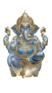 Futuristic Ganesha Image Vinyl Car Decal Sticker – Waterproof & UV-Resistant 4.8533333333333335"