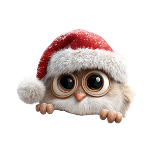 Cute Santa Claus V12 Vinyl Car Decal Sticker – Waterproof & UV-Resistant 3.4133333333333336"