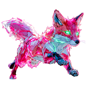 Fantasy Red Fox Vinyl Car Decal Sticker – Waterproof & UV-Resistant 3.4133333333333336"