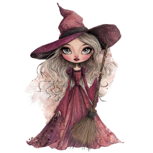 Whimsical Witch Illustration V4 Vinyl Car Decal Sticker – Waterproof & UV-Resistant 3.4133333333333336" Whimsical Witch Illustration V4 Vinyl Car Decal Sticker – Waterproof & UV-Resistant 3.4133333333333336"