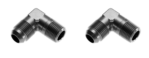2x Enhance Your Fuel System with Redhorse Adapter Fitting | -3 AN Male To 1/8 NPT Male 90° Elbow | Quality Aluminum Construction 2x Enhance Your Fuel System with Redhorse Adapter Fitting | -3 AN Male To 1/8 NPT Male 90° Elbow | Quality Aluminum Construction