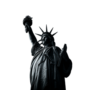 Black Statue Liberty Vinyl Car Decal Sticker – Waterproof & UV-Resistant 6.826666666666667"