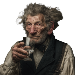 Old Man Drinking V5 Vinyl Car Decal Sticker – Waterproof & UV-Resistant 3.4133333333333336"