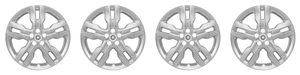 4x Transforms Ford Edge Wheels | IMPOSTOR  Wheel Skin, 20 Inch, 5 Spokes, Chrome, Easy Install