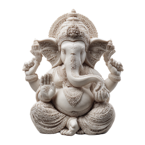 Wise Ganesha Statue Vinyl Car Decal Sticker – Waterproof & UV-Resistant 3.4133333333333336"
