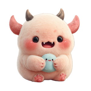 Baby Demon Mascot Vinyl Car Decal Sticker – Waterproof & UV-Resistant 3.4133333333333336"