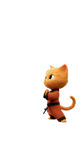 Kung Fu Cat V6 Vinyl Car Decal Sticker – Waterproof & UV-Resistant 4.8533333333333335"