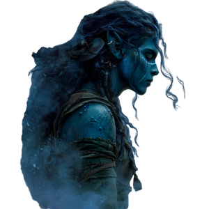 Mist Genasi Druid Vinyl Car Decal Sticker – Waterproof & UV-Resistant 3.4133333333333336"