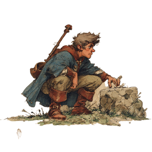 Halfling Thief Vinyl Car Decal Sticker – Waterproof & UV-Resistant 3.4133333333333336"