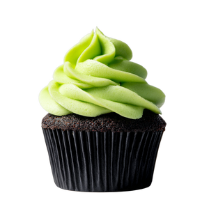 Lime Green Cupcake Vinyl Car Decal Sticker – Waterproof & UV-Resistant 3.4133333333333336"