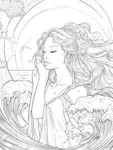 Water Goddess Washing Vinyl Car Decal Sticker – Waterproof & UV-Resistant 4.1066666666666665"