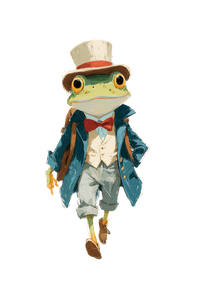 Frog Boy Rinrin Vinyl Car Decal Sticker – Waterproof & UV-Resistant 8.96"