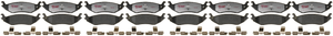 4x Upgrade Your 2002-2005 Durango,Ram 1500 | Raybestos Quiet Brake Pads, Hybrid Tech, Mounting Hardware
