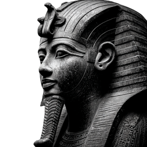 Pharaoh Statue Vinyl Car Decal Sticker – Waterproof & UV-Resistant 3.4133333333333336"