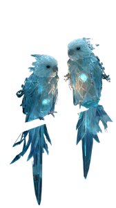 Ethereal Crystal Birds Vinyl Car Decal Sticker – Waterproof & UV-Resistant 4.8533333333333335"