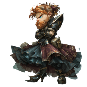 Angry Dwarven Princess Vinyl Car Decal Sticker – Waterproof & UV-Resistant 3.4133333333333336"