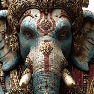 Ganesha Statue V2 Vinyl Car Decal Sticker – Waterproof & UV-Resistant 3.4133333333333336"