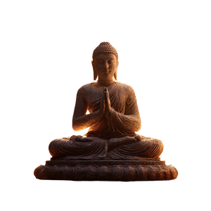 Meditating Buddha V18 Vinyl Car Decal Sticker – Waterproof & UV-Resistant 3.4133333333333336"