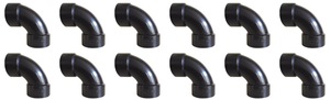 12x Valterra 90 Degree Street Elbow for 3 inch Sewer Waste Valve | Durable ABS Plastic, Easy to Use