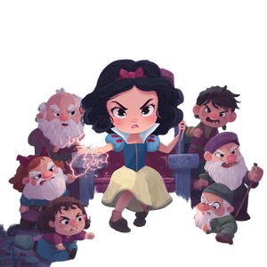 Evil Snow White V2 Vinyl Car Decal Sticker – Waterproof & UV-Resistant 6.826666666666667"