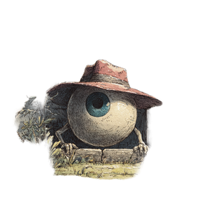 Giant Eyeball Detective Vinyl Car Decal Sticker – Waterproof & UV-Resistant 3.4133333333333336"