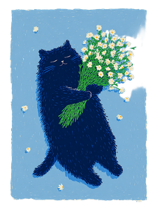 Sleepy Cat Bouquet V5 Vinyl Car Decal Sticker – Waterproof & UV-Resistant 8.213333333333333"