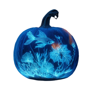 Glowing Pumpkin V2 Vinyl Car Decal Sticker – Waterproof & UV-Resistant 3.4133333333333336"