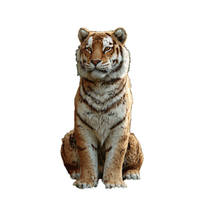 Amur Tiger Sitting Vinyl Car Decal Sticker – Waterproof & UV-Resistant 6.826666666666667"