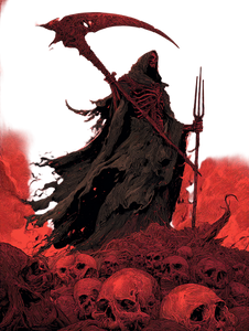 Death King Figure Vinyl Car Decal Sticker – Waterproof & UV-Resistant 8.213333333333333"