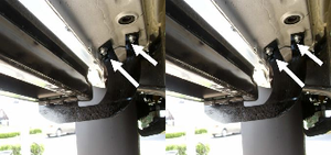 2x Heavy Duty Cab Length Running Board Component | Galvanized Steel | Bedliner Coating | Drop Down Steps